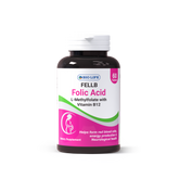 Fell-B Folic Acid Tablets with Vitamin B12 – Energy, Blood & Health Support Bio Life