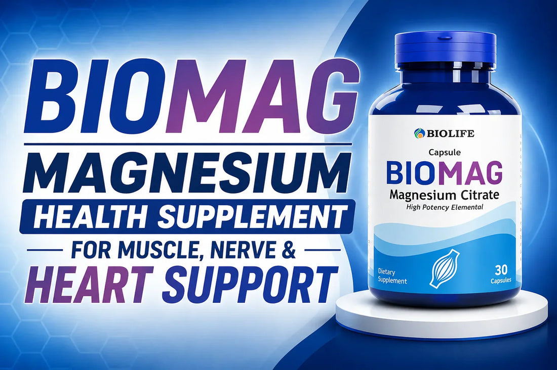 BIOMAG – Magnesium Health Supplement for Muscle, Nerve & Heart Support
