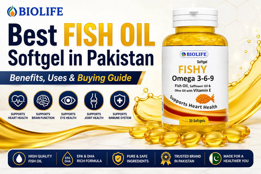 Best Fish Oil Softgel in Pakistan – Benefits, Uses & Buying Guide (BioLife)
