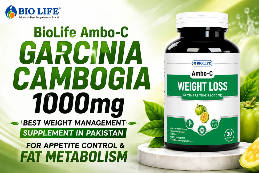 BioLife Ambo-C Garcinia Cambogia 1000mg - Best Weight Management Supplement in Pakistan for Appetite Control & Fat Metabolism Bio Life