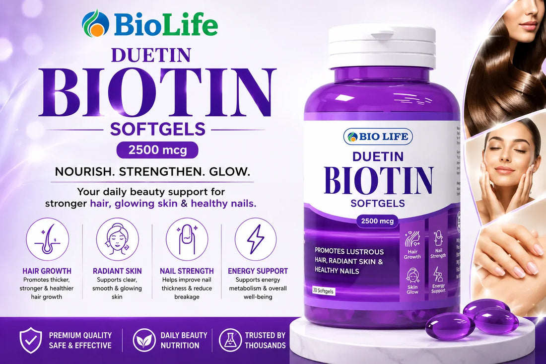BioLife Biotin Tablets - Best Biotin Supplement in Pakistan for Hair, Skin & Nails