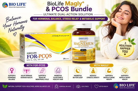 BioLife Magly+ & PCOS Bundle - Ultimate Dual-Action Solution for Hormonal Balance, Stress Relief & Metabolic Support Bio Life