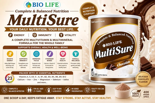 BioLife MultiSure Multivitamin Powder: Best Daily Multivitamin Supplement in Pakistan for Energy, Immunity & Vitality Bio Life