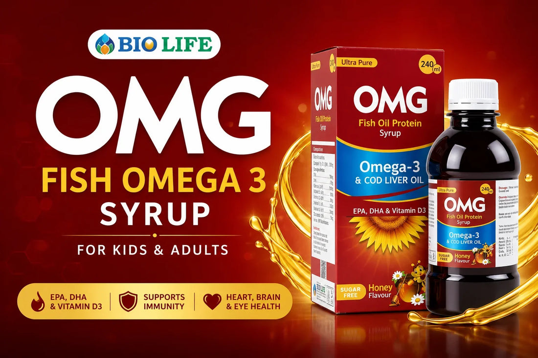 BioLife OMG Fish Omega 3 Syrup: Best Omega 3 Fish Oil Syrup in Pakistan for Kids & Adults