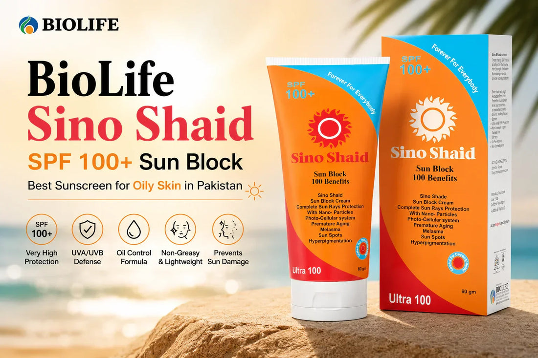 BioLife Sino Shaid SPF 100+ Sun Block – Best Sunscreen for Oily Skin in Pakistan