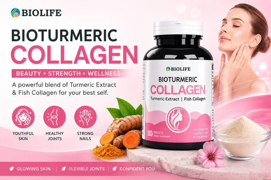 BioLife BIOTURMERIC Collagen – Collagen Health Supplement for Skin, Joints & Beauty Support