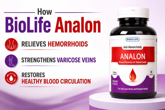 How BioLife Analon Relieves Hemorrhoids, Strengthens Varicose Veins, and Restores Healthy Blood Circulation Bio Life