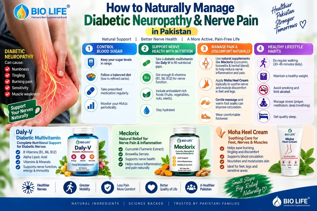 How to Naturally Manage Diabetic Neuropathy & Nerve Pain in Pakistan
