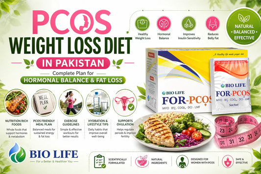 PCOS Weight Loss Diet in Pakistan – Complete Plan for Hormonal Balance & Fat Loss