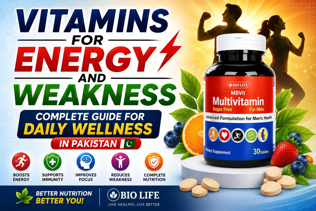 Vitamins for Energy and Weakness – Complete Guide for Daily Wellness in Pakistan (BioLife MBVIT)