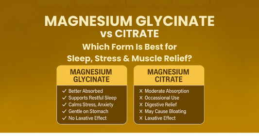 Magnesium Glycinate vs Citrate: Which Form Is Best for Sleep, Stress & Muscle Relief?