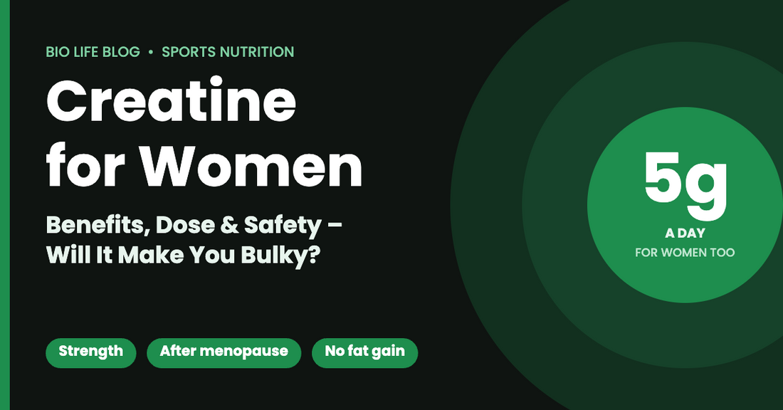 Creatine for women – benefits, dose and safety