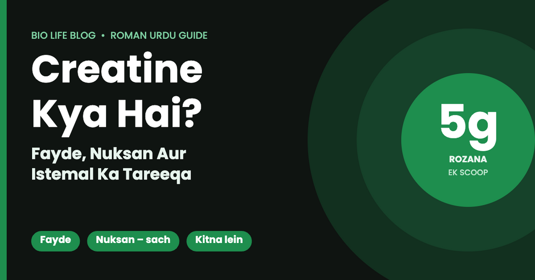 Creatine kya hai – fayde, nuksan aur istemal (Roman Urdu guide)
