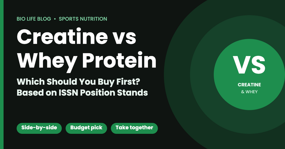 Creatine vs whey protein – which to buy first