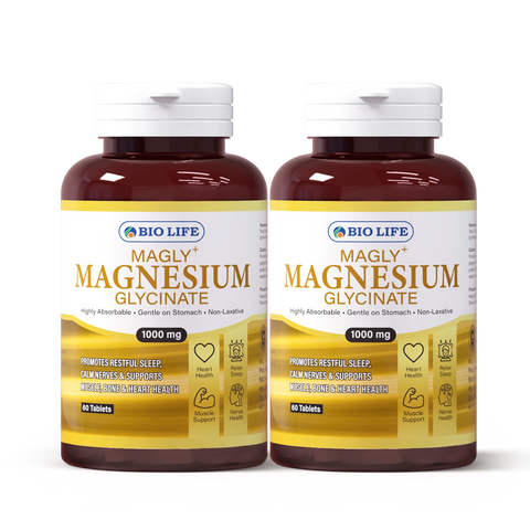 MAGLY+ Magnesium Glycinate Supplement – Sleep, Stress & Muscle Support Bio Life