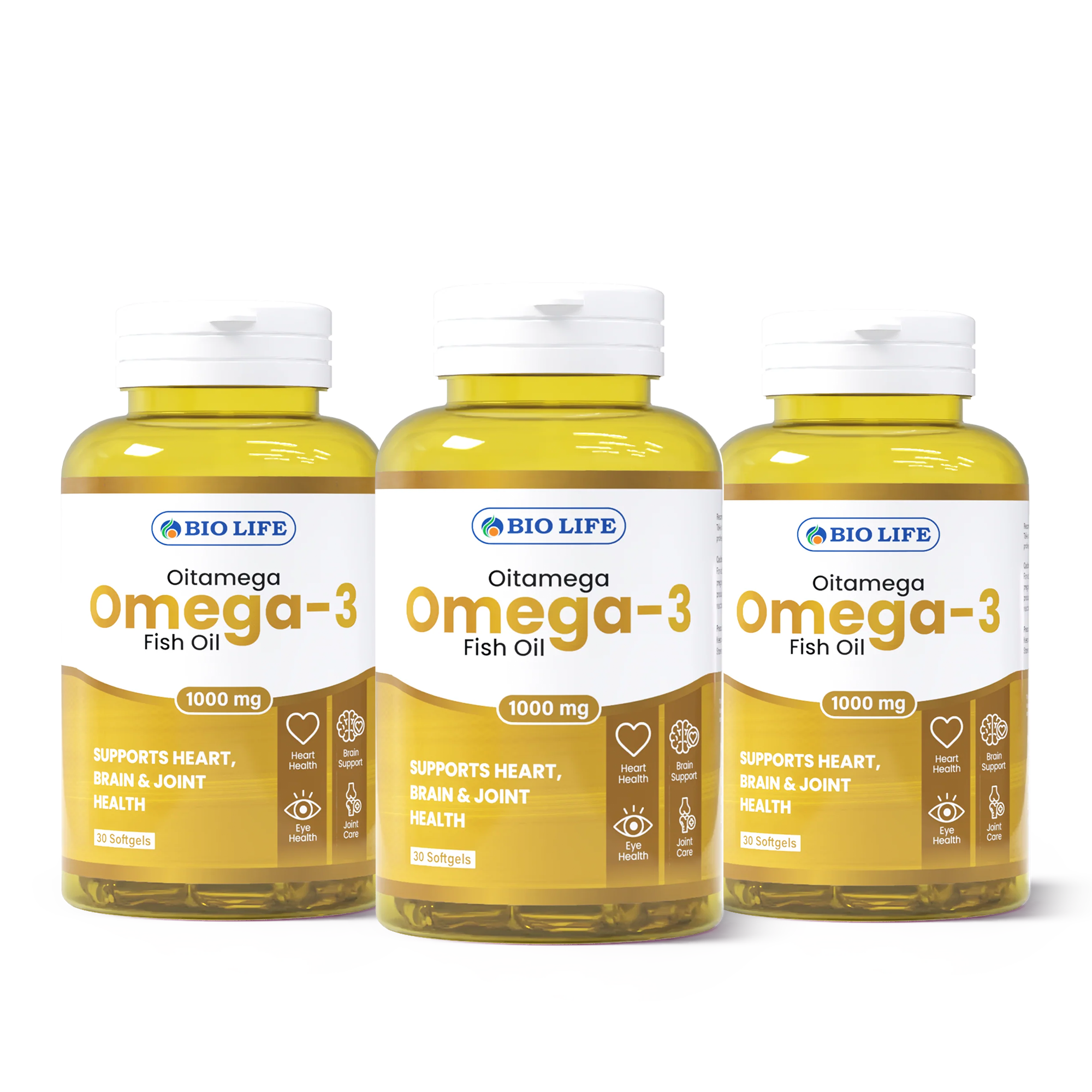Biolife Omega-3 Fish Oil 1000mg | Heart, Brain & Joint Support Bio Life
