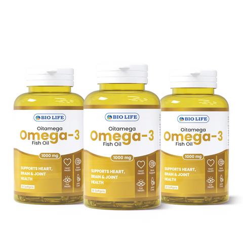Biolife Omega-3 Fish Oil 1000mg | Heart, Brain & Joint Support Bio Life