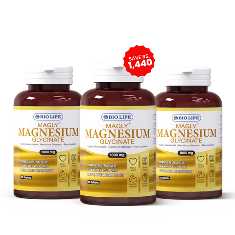 MAGLY+ Magnesium Glycinate Supplement – Sleep, Stress & Muscle Support Bio Life