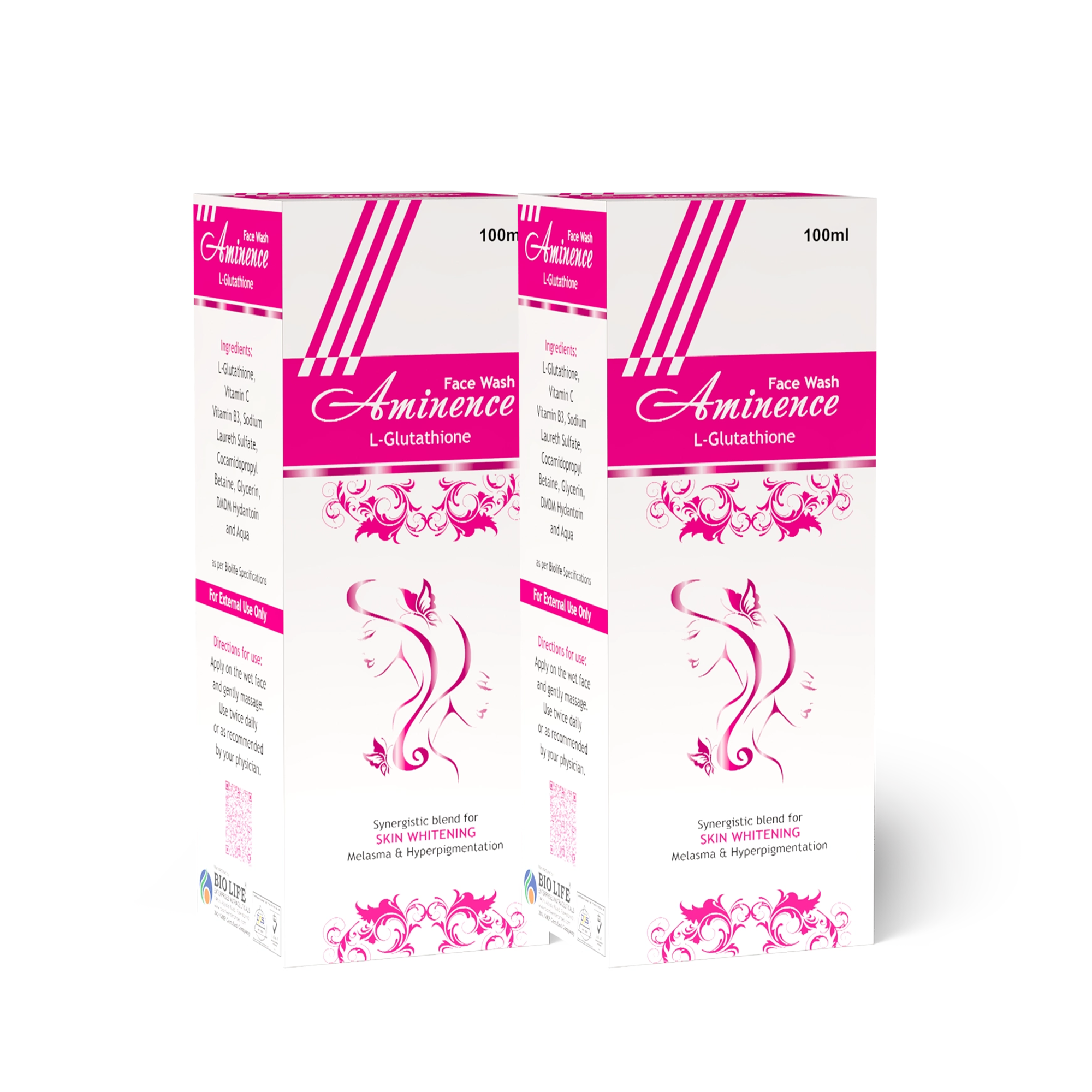 Aminence Face Wash – Vitamin C & Glutathione Face Cleanser Bio Life