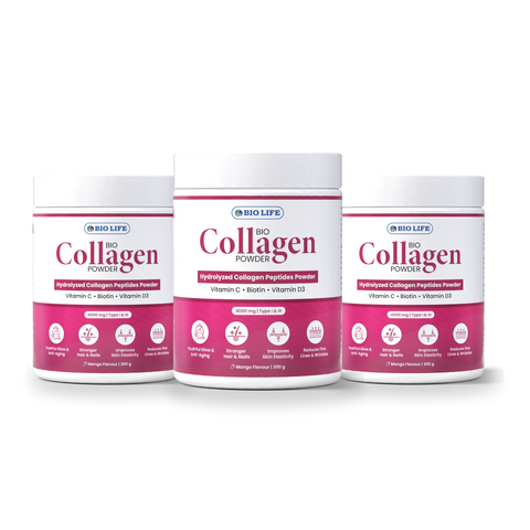 Biolife Bio Collagen Powder – 3 Pack Bundle