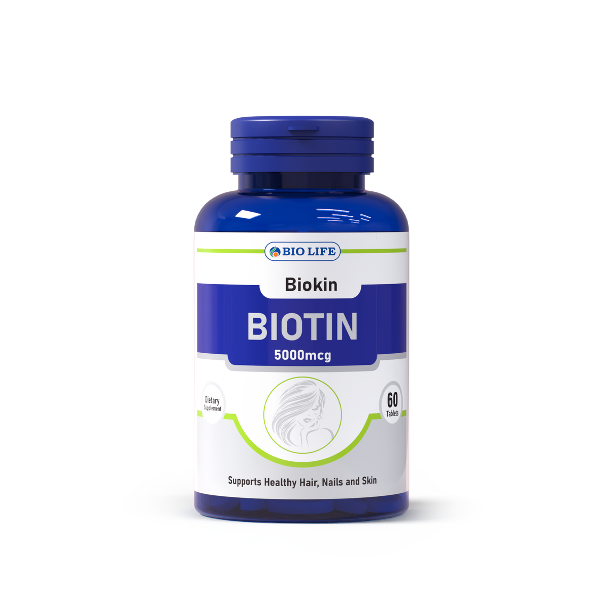 Biotin Supplement 5000mcg – Biotin Supplement for Hair, Skin & Nails Bio Life