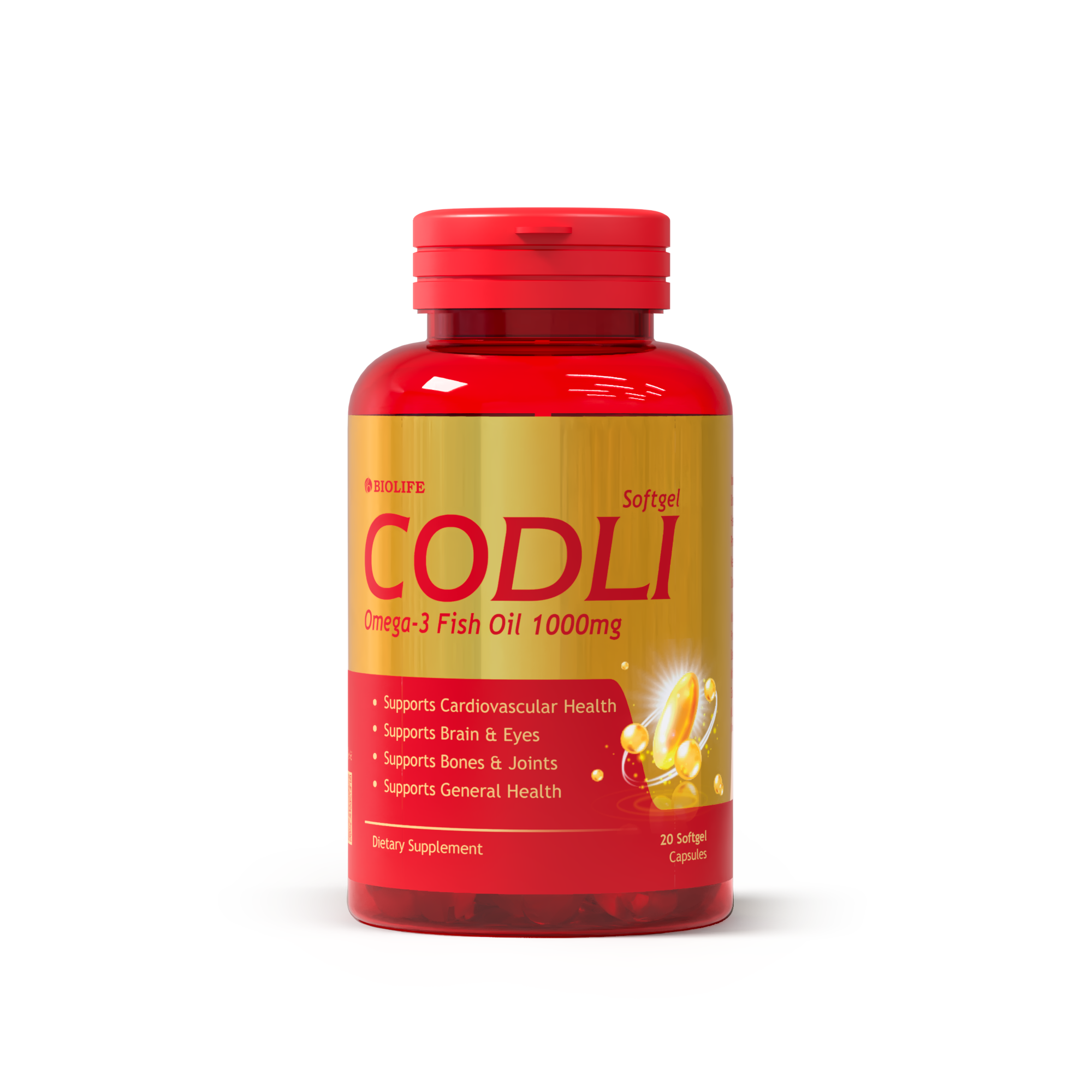 CODLI Omega 3 Fish Oil – Heart, Brain & Wellness Supplement Bio Life