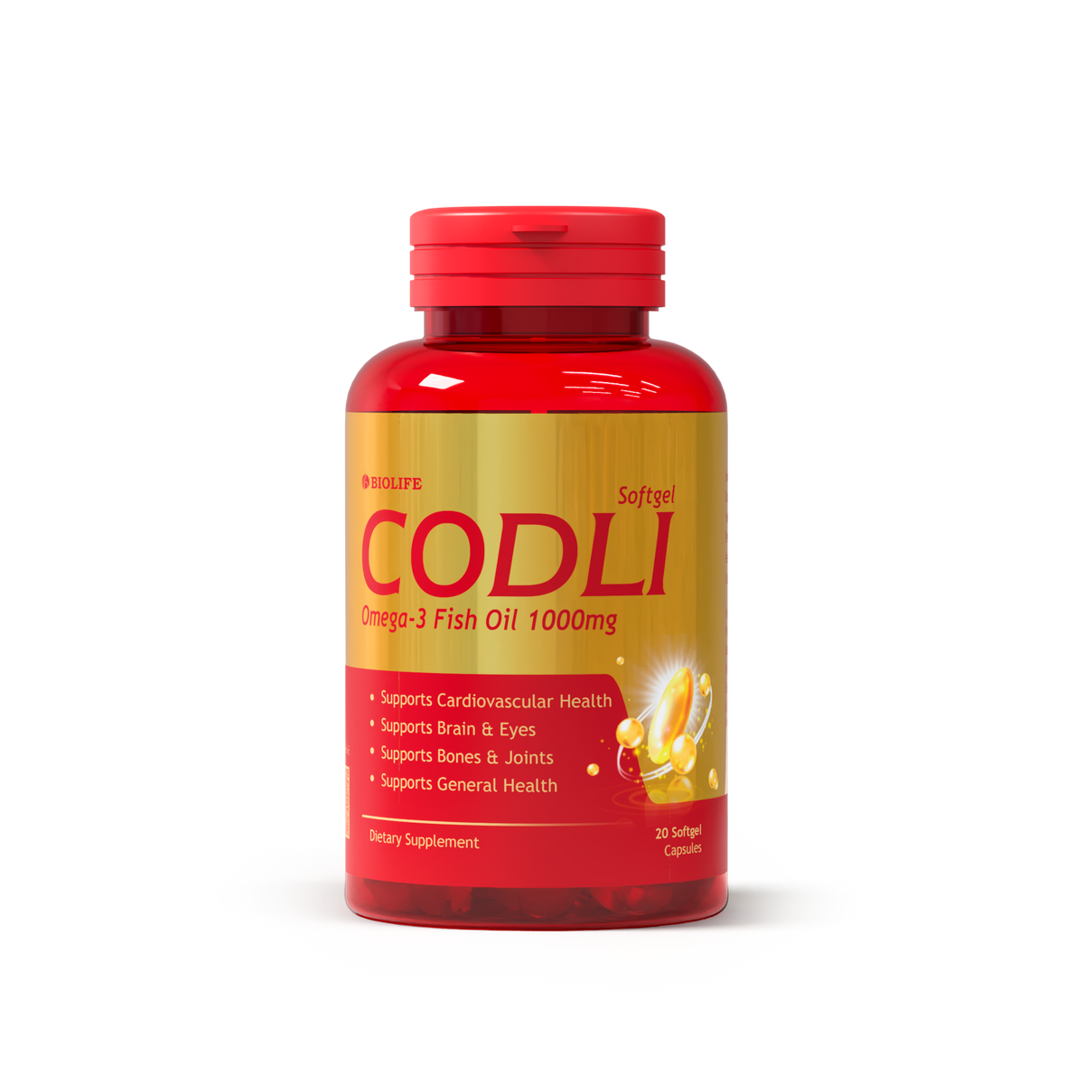 CODLI Omega 3 Fish Oil – Heart, Brain & Wellness Supplement Bio Life