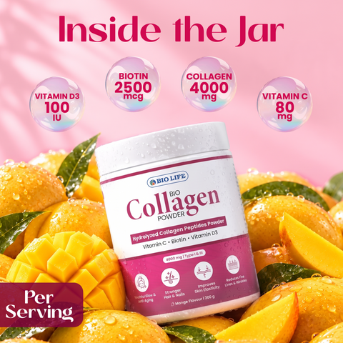 Biolife Collagen Powder – Skin Glow, Hair Strength & Anti-Aging Support Bio Life