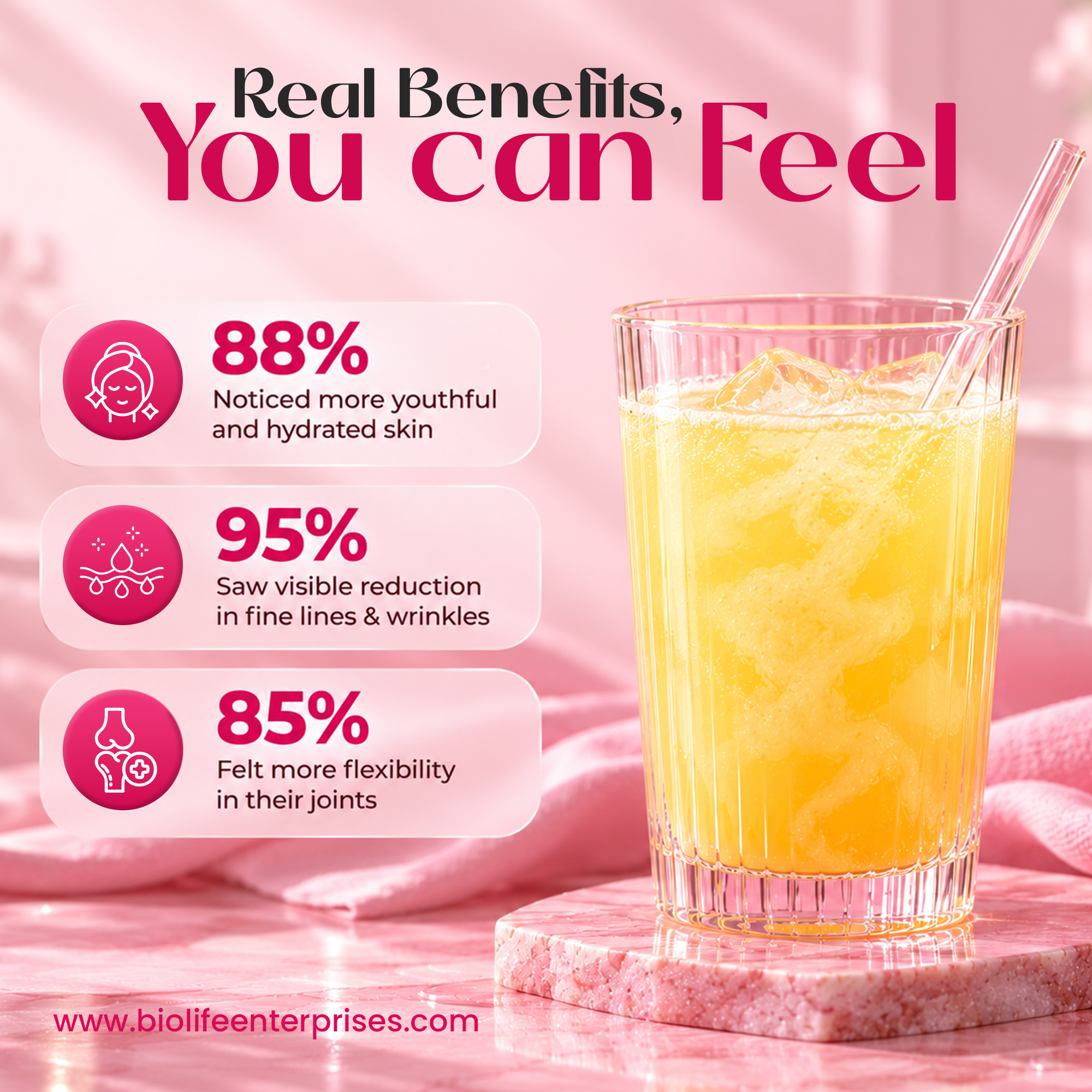 Biolife Collagen Powder – Skin Glow, Hair Strength & Anti-Aging Support Bio Life