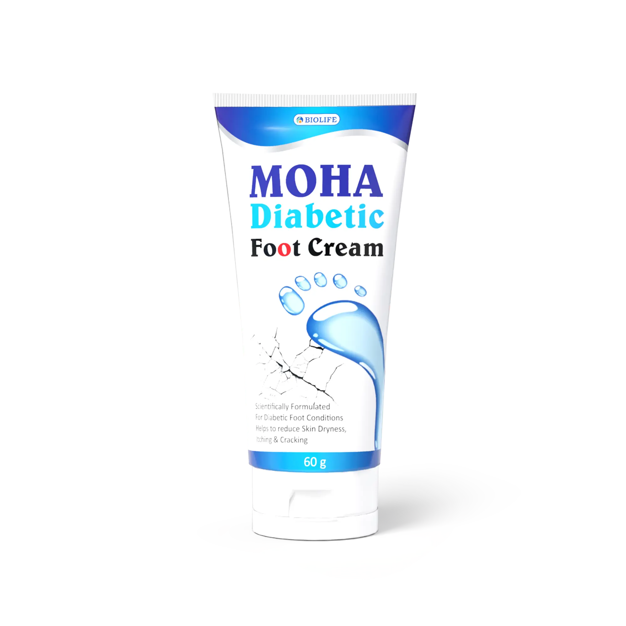 MOHA Diabetic Foot Cream | Heel Crack Cream for Dry & Cracked Feet Bio Life