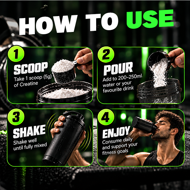 Creatine Monohydrate 300g – 100% Pure Micronized Unflavoured Creatine Powder | Biolife Bio Life