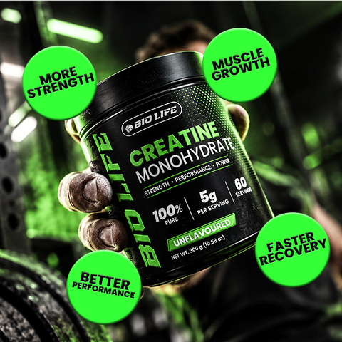 Creatine Monohydrate 300g – 100% Pure Micronized Unflavoured Creatine Powder | Biolife Bio Life
