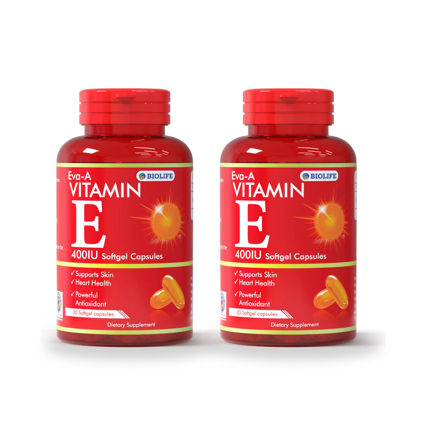 EVA-A Vitamin E Capsules – 2 Packs Bundle