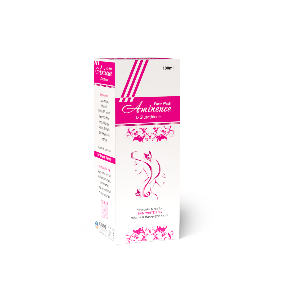 Aminence Face Wash – Vitamin C & Glutathione Face Cleanser Bio Life