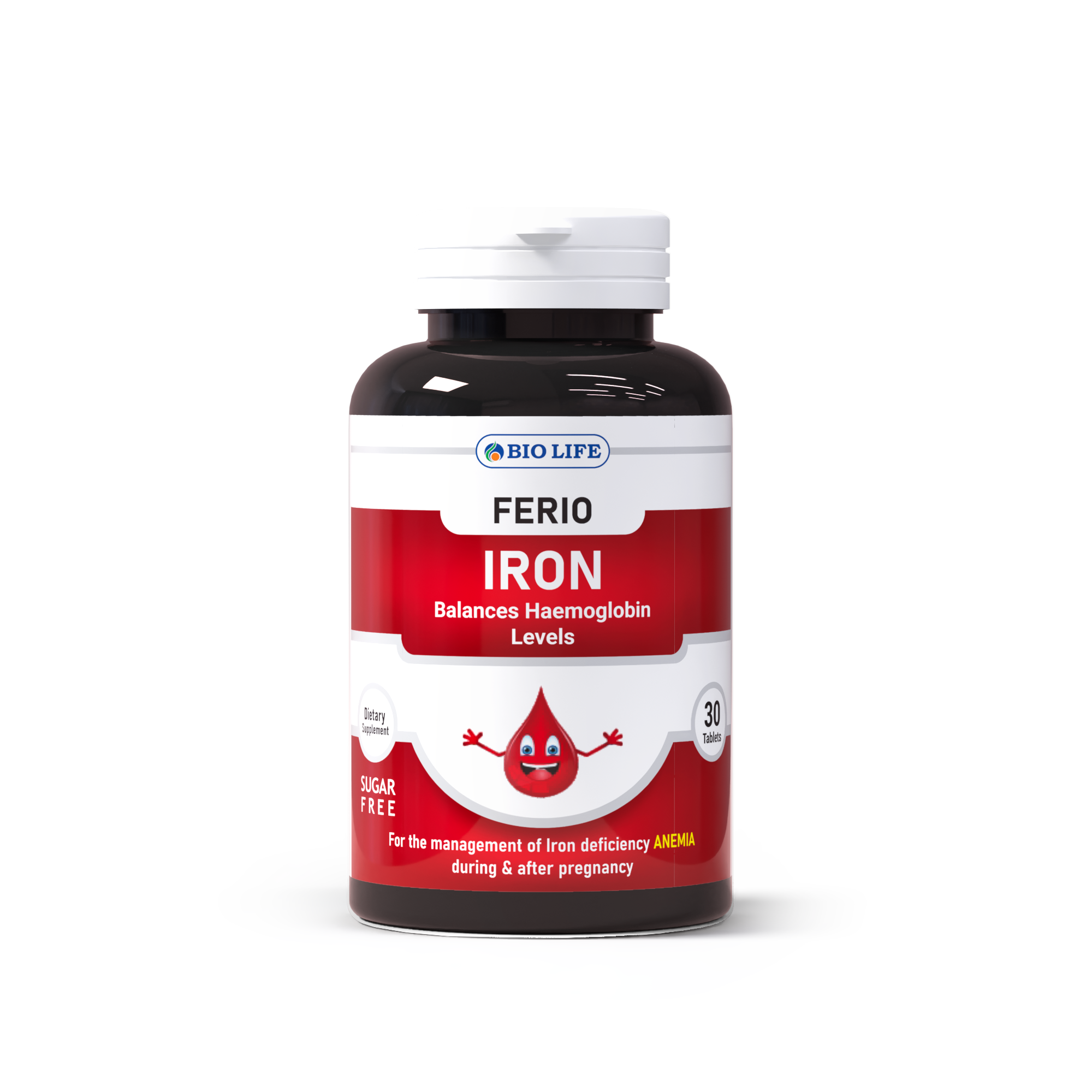 Ferio Iron Supplement – Iron Supplement for Women & Pregnancy Support Bio Life