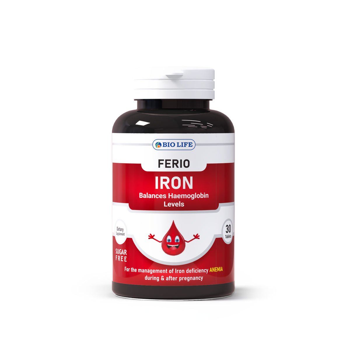 Ferio Iron Supplement – Iron Supplement for Women & Pregnancy Support Bio Life