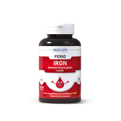 Ferio Iron Supplement – Iron Supplement for Women & Pregnancy Support Bio Life