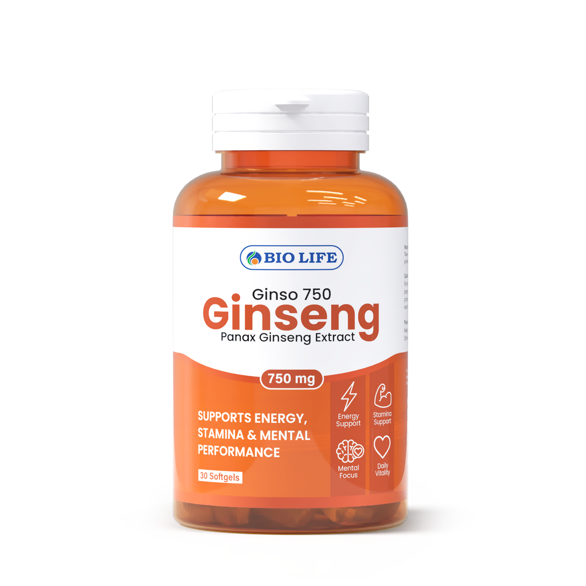 Biolife Panax Ginseng 750mg | Energy, Stamina & Mental Performance