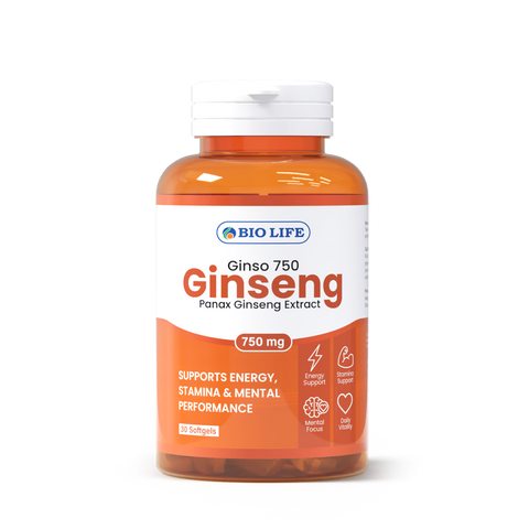 Biolife Panax Ginseng 750mg | Energy, Stamina & Mental Performance