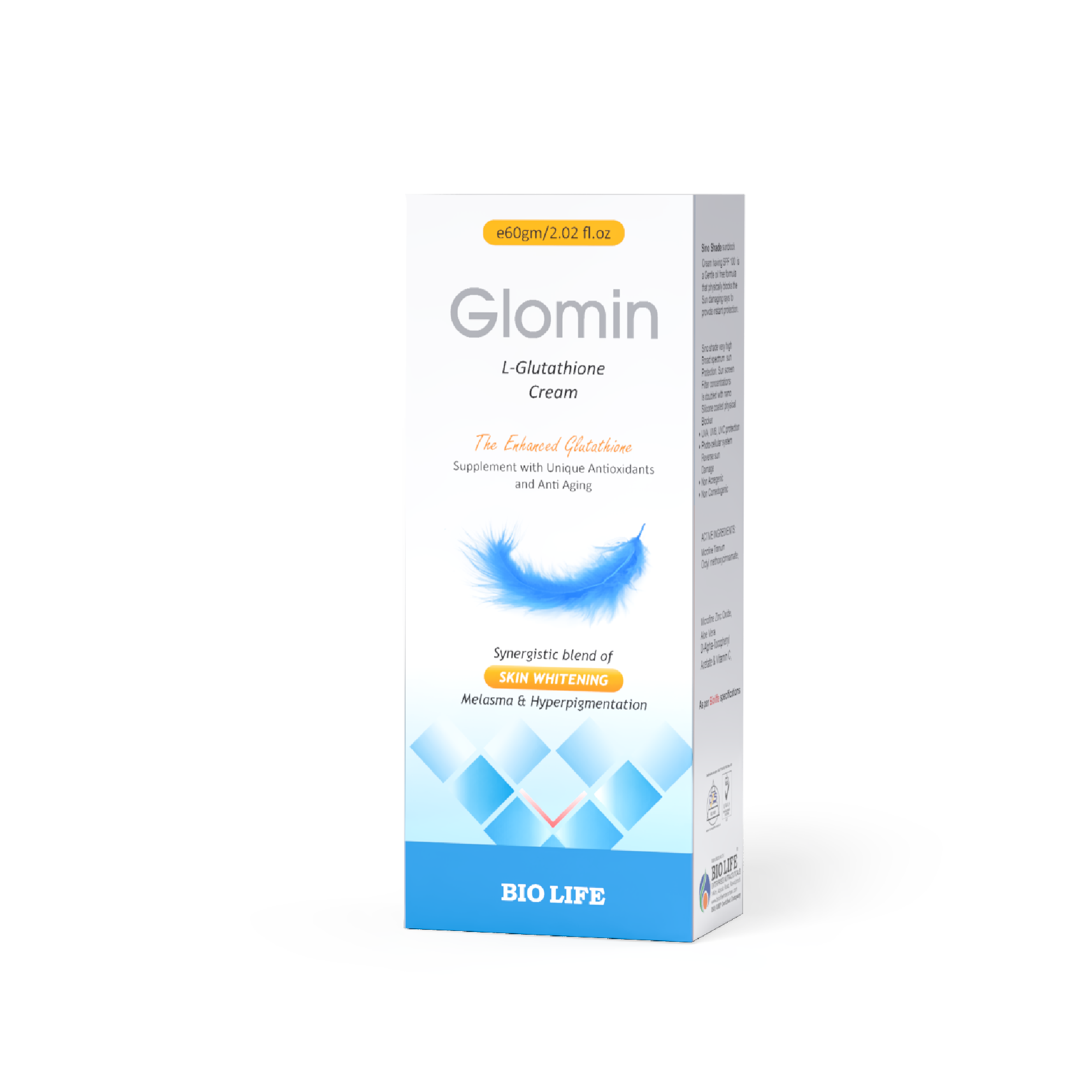 Glomin L Glutathione Cream – L Glutathione for Skin Brightening Bio Life
