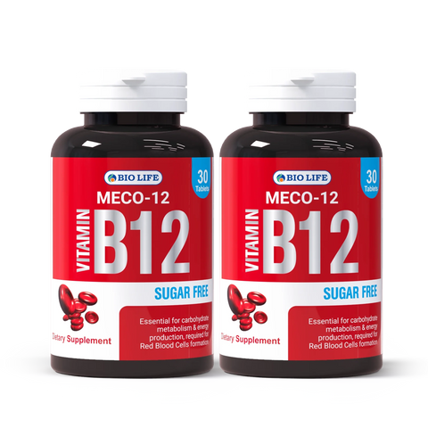 Biolife Meco Vitamin B12 Tablets – Dietary Supplement for Energy & Nerve Health Bio Life