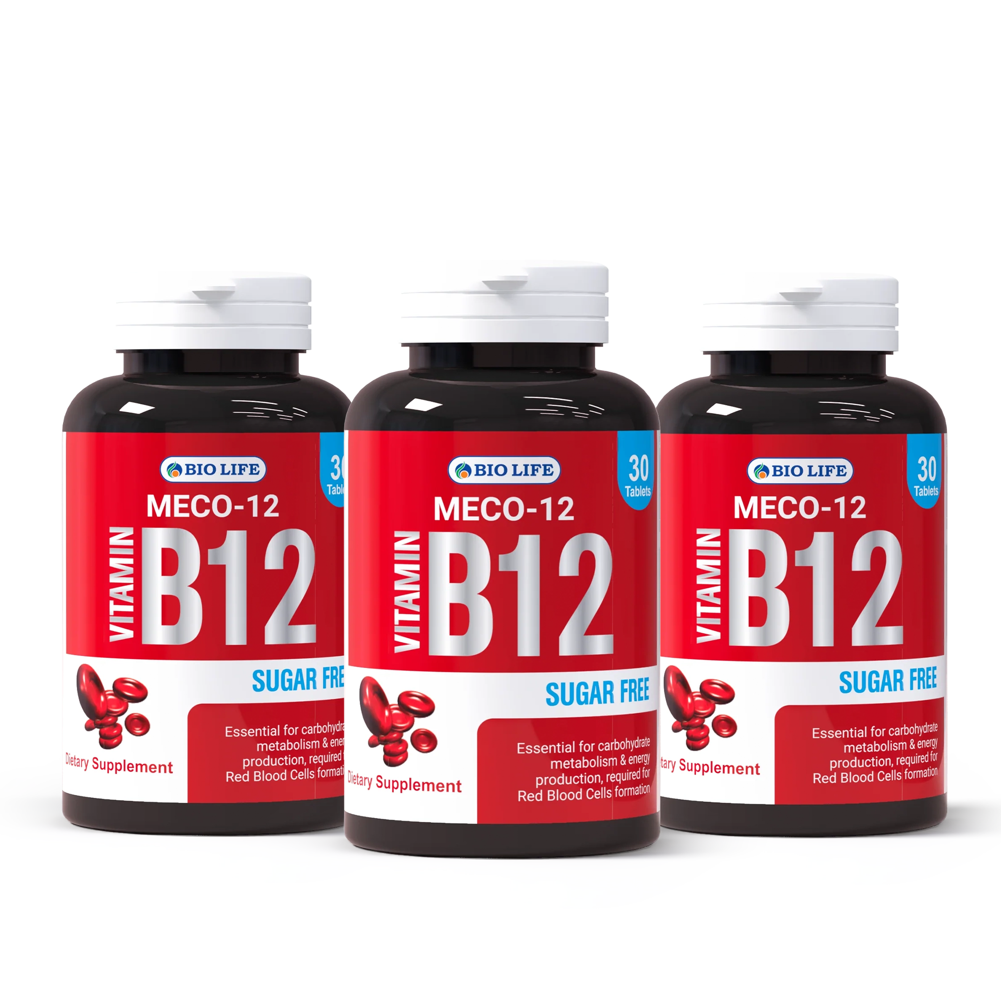 Biolife Meco Vitamin B12 Tablets – Dietary Supplement for Energy & Nerve Health Bio Life