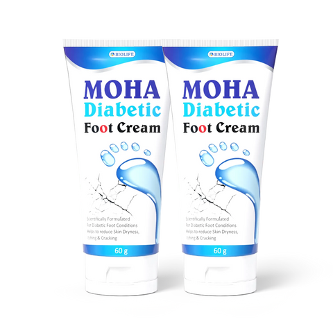 MOHA Diabetic Foot Cream | Heel Crack Cream for Dry & Cracked Feet Bio Life