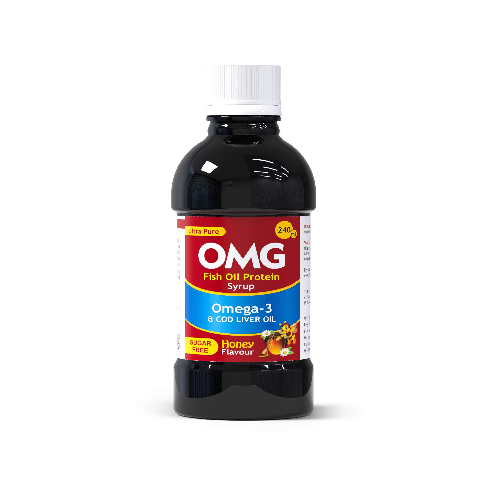 OMG Omega 3 Fish Oil Syrup – Best for Brain, Joints & Heart Bio Life