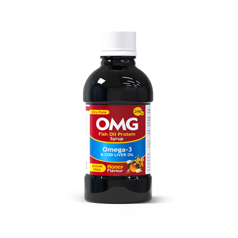 OMG Omega 3 Fish Oil Syrup – Best for Brain, Joints & Heart Bio Life