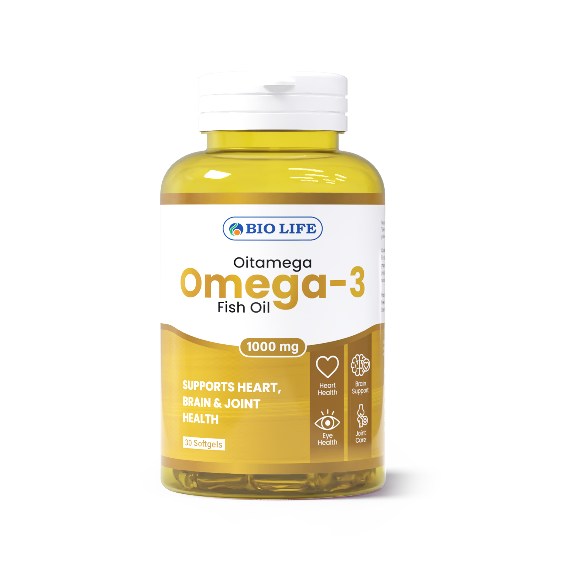 Biolife Omega-3 Fish Oil 1000mg | Heart, Brain & Joint Support Bio Life