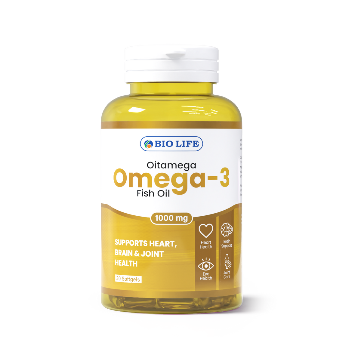 Biolife Omega-3 Fish Oil 1000mg | Heart, Brain & Joint Support Bio Life