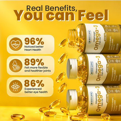 Biolife Omega-3 Fish Oil 1000mg | Heart, Brain & Joint Support Bio Life
