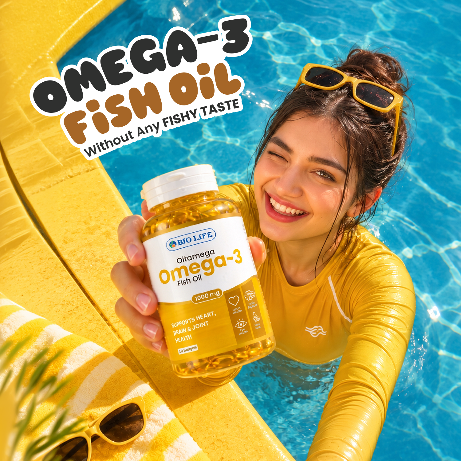 Biolife Omega-3 Fish Oil 1000mg | Heart, Brain & Joint Support Bio Life