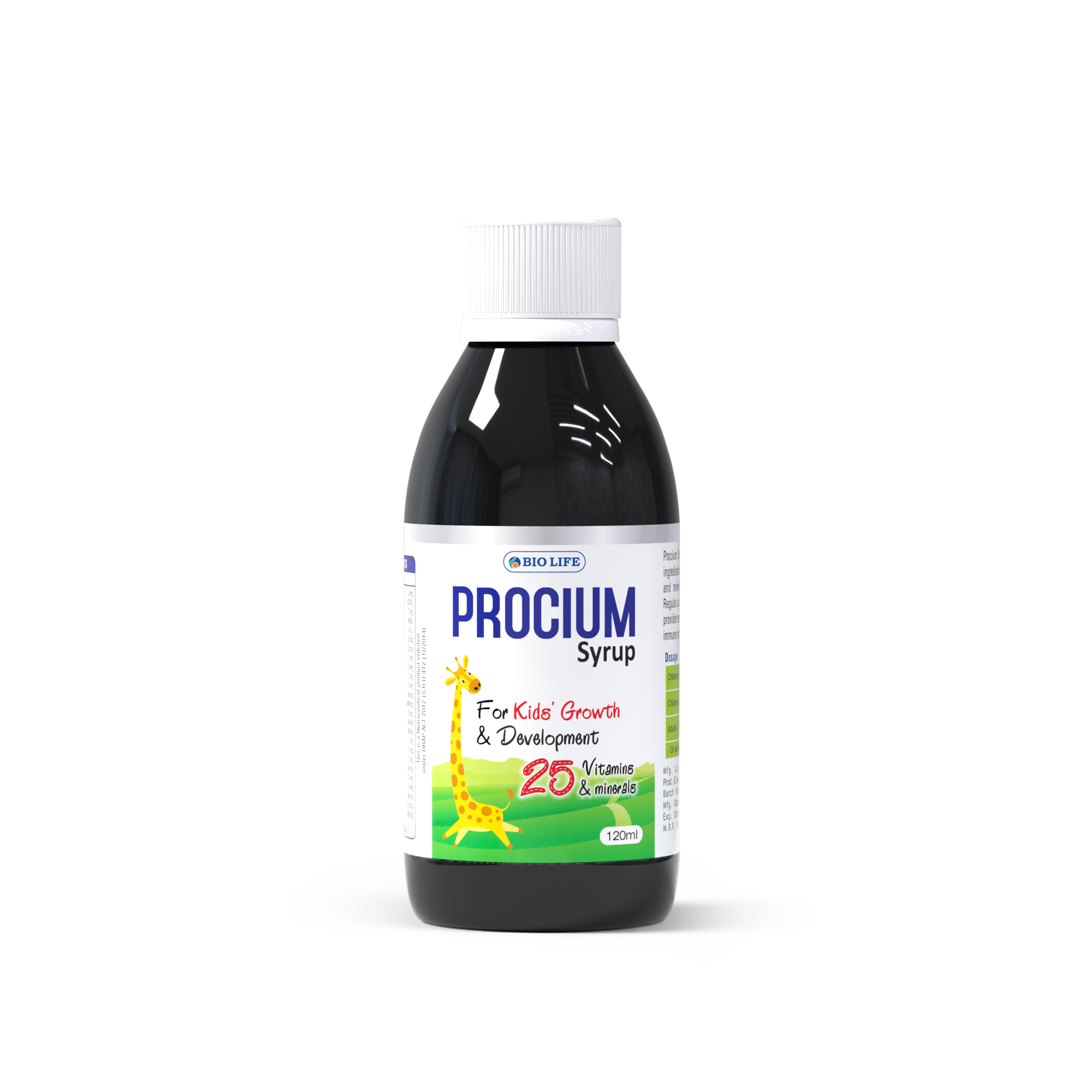 Procium syrup for kids' growth and development – 120ml